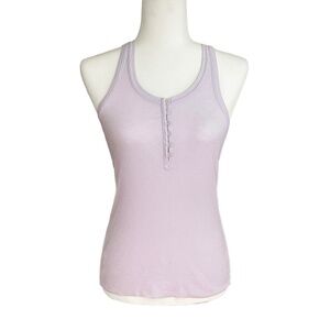 🍓3 for 45- Aerie Racerback Henley Tank in Lilac